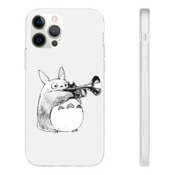 Totoro And The Trumpet IPhone Cases -Ghibli Shop 68167 51 1