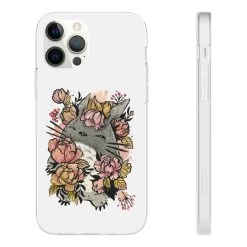 Totoro By The Flowers IPhone Cases -Ghibli Shop 68167 538