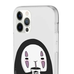 Cute No Face Kaonashi Drinking Bubble Tea IPhone Cases -Ghibli Shop 68167 599