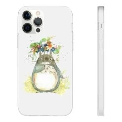 Totoro With Flower Umbrella IPhone Cases -Ghibli Shop 68167 6