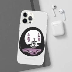 Cute No Face Kaonashi Drinking Bubble Tea IPhone Cases -Ghibli Shop 68167 600