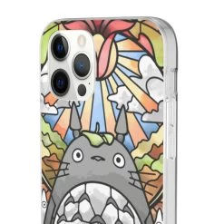 Totoro Stained Glass Art IPhone Cases -Ghibli Shop 68167 641