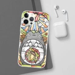 Totoro Stained Glass Art IPhone Cases -Ghibli Shop 68167 642