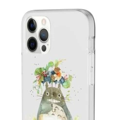 Totoro With Flower Umbrella IPhone Cases -Ghibli Shop 68167 7