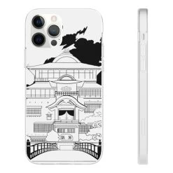 Spirited Away Bathhouse Illustrated Graphic IPhone Cases -Ghibli Shop 68167 755