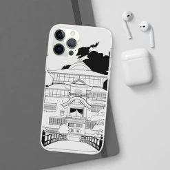 Spirited Away Bathhouse Illustrated Graphic IPhone Cases -Ghibli Shop 68167 757
