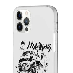 Howl’s Castle In Black And White IPhone Cases -Ghibli Shop 68167 79