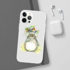 Totoro With Flower Umbrella IPhone Cases -Ghibli Shop 68167 8