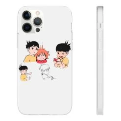 Ponyo And Sosuke Sketch IPhone Cases -Ghibli Shop 68167 9