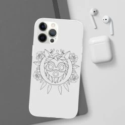 Princess Mononoke Mask In Black And White IPhone Cases 36 Princess Mononoke Mask In Black And White IPhone Cases -Ghibli Shop 68168 11 1