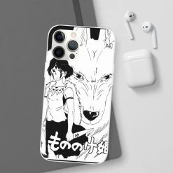 Princess Mononoke Black & White IPhone Cases -Ghibli Shop 68168 200