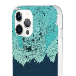 Howl’s Moving Castle Blue Tone Art IPhone Cases -Ghibli Shop 68168 208