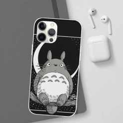 My Neighbor Totoro By The Moon Black & White IPhone Cases 36 My Neighbor Totoro By The Moon Black & White IPhone Cases -Ghibli Shop 68168 221