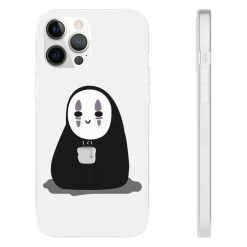 Cute No Face Kaonashi Drinking Hot Tea IPhone Cases -Ghibli Shop 68168 312