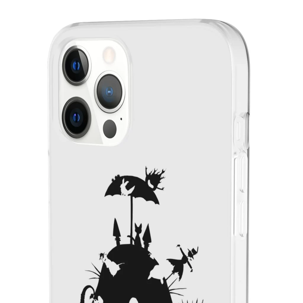 Studio Ghibli Black & White Art Compilation IPhone Cases 16 Studio Ghibli Black & White Art Compilation IPhone Cases - Image 14