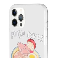 Ponyo Loves Ham IPhone Cases -Ghibli Shop 68168 49