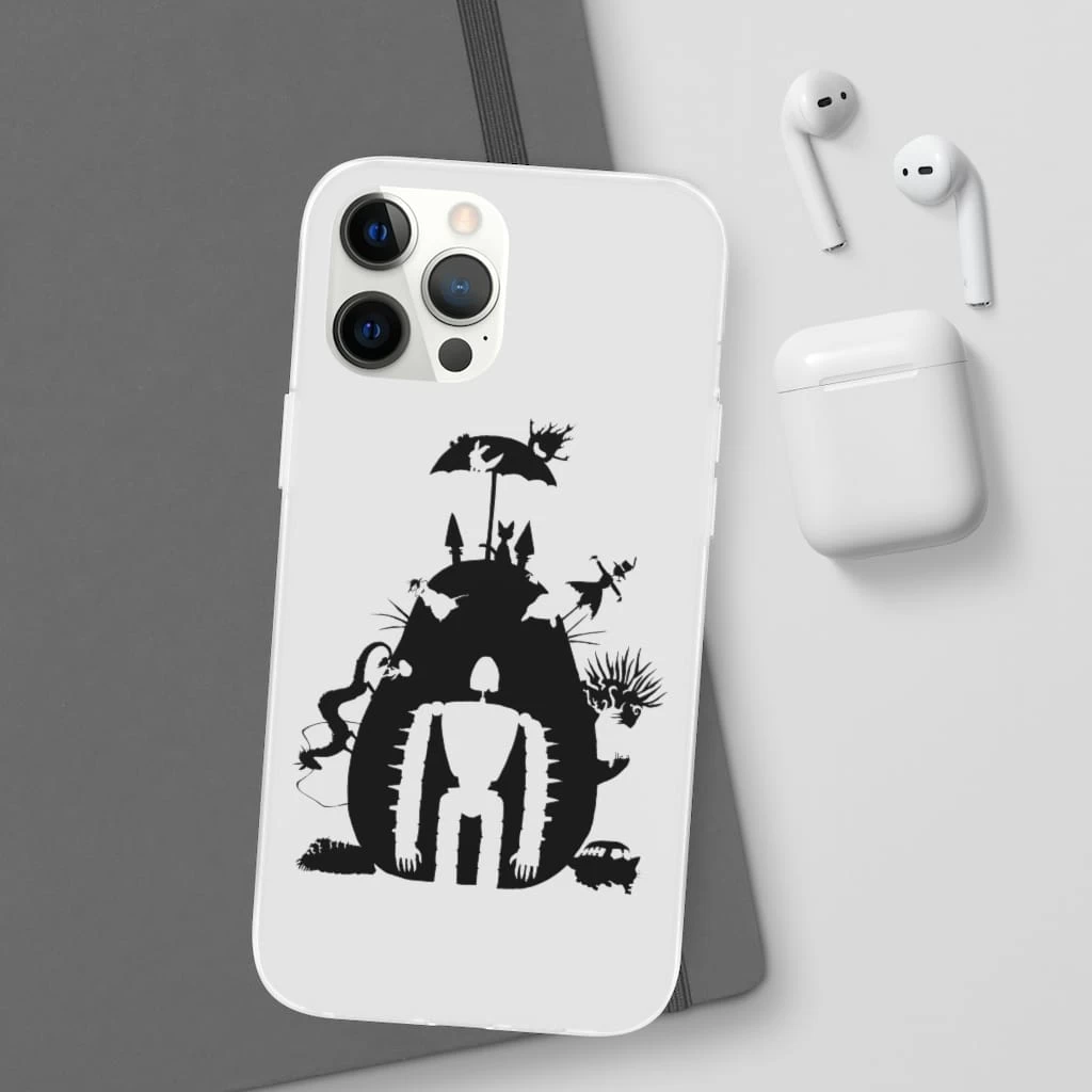 Studio Ghibli Black & White Art Compilation IPhone Cases 17 Studio Ghibli Black & White Art Compilation IPhone Cases - Image 15