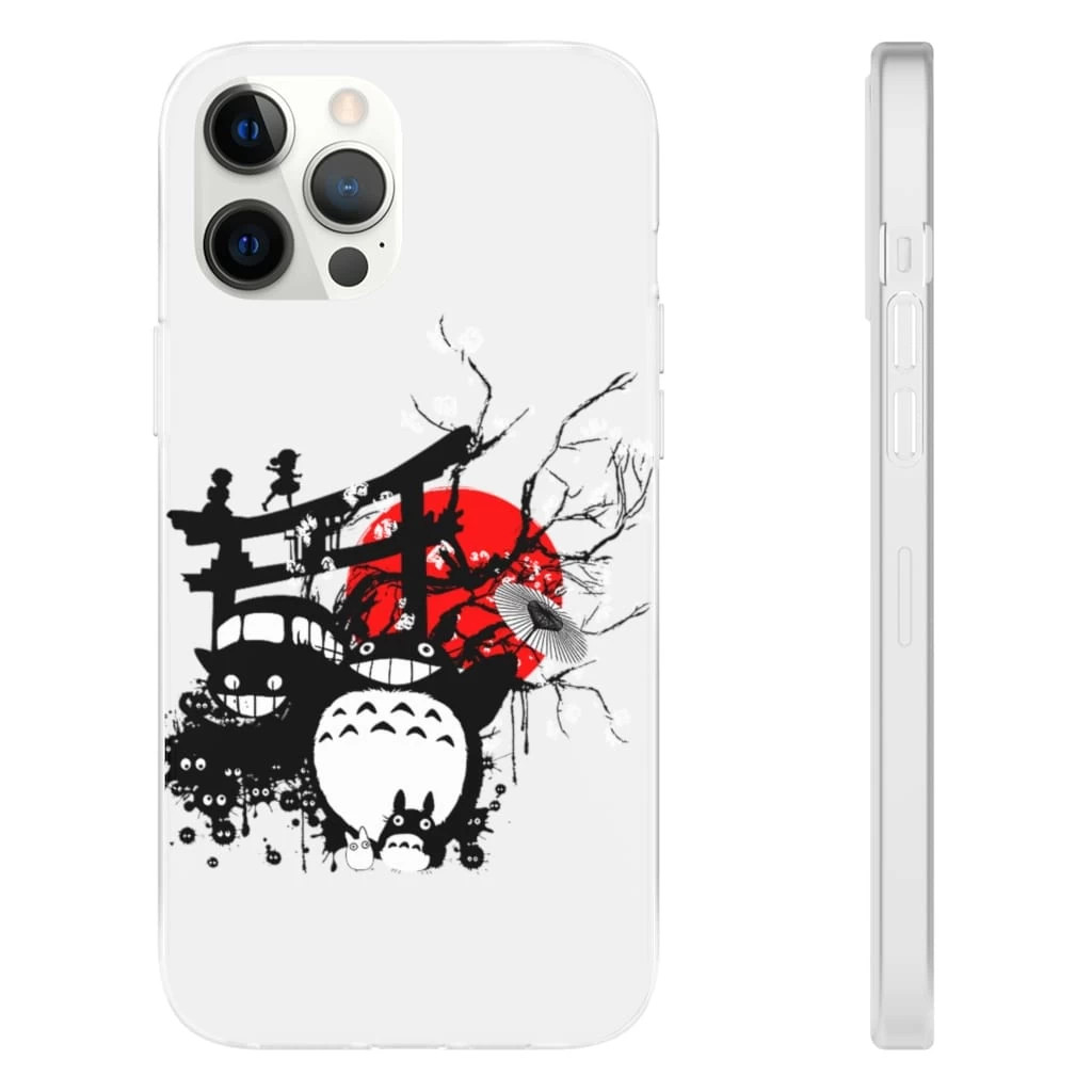 Totoro And Friends By The Red Moon IPhone Cases 3 Totoro And Friends By The Red Moon IPhone Cases
