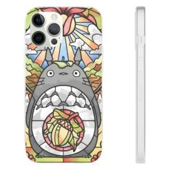Totoro Stained Glass Art IPhone Cases