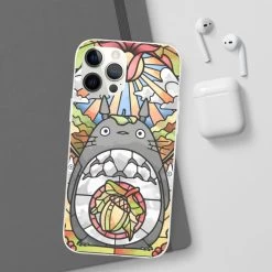 Totoro Stained Glass Art IPhone Cases -Ghibli Shop 68168 641