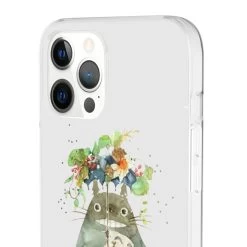 Totoro With Flower Umbrella IPhone Cases -Ghibli Shop 68168 7