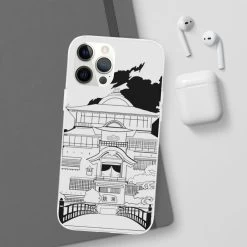 Spirited Away Bathhouse Illustrated Graphic IPhone Cases -Ghibli Shop 68168 755