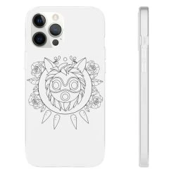 Princess Mononoke Mask In Black And White IPhone Cases 34 Princess Mononoke Mask In Black And White IPhone Cases -Ghibli Shop 68168 9 1