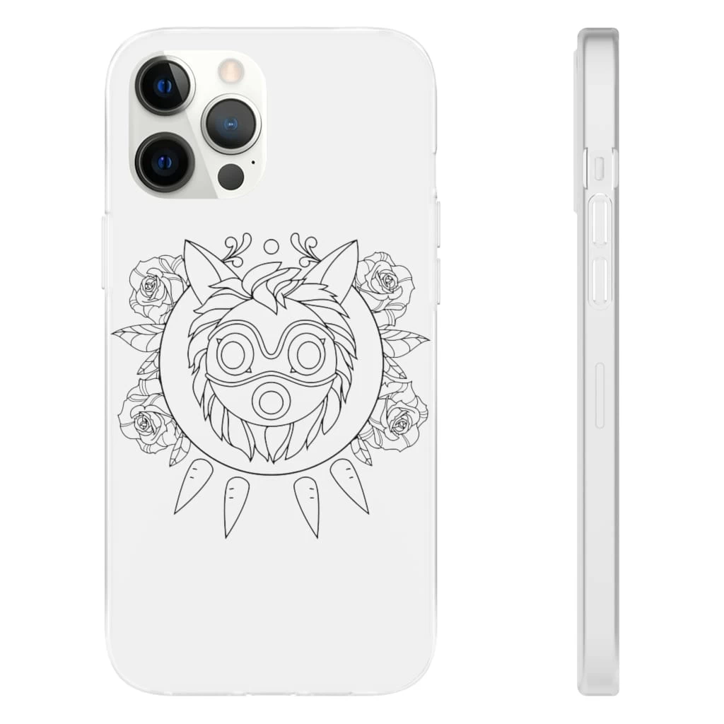 Princess Mononoke Mask In Black And White IPhone Cases 15 Princess Mononoke Mask In Black And White IPhone Cases - Image 13
