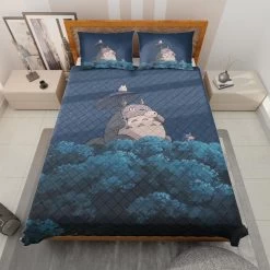 Totoro Flute Night Quilt Bedding Set