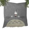 Gray Totoro Quilt Blanket -Ghibli Shop BLANKET 647 MOCKUP 2