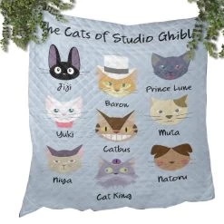 The Cat Of Studio Ghibli Quilt Blanket