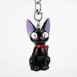 Kiki’s Delivery Service Jiji Keychain -Ghibli Shop Black Cat JIJI keychain Anime Kiki s Delivery Service Kiki Cat 3D Mini Keychain Kids Toy 1
