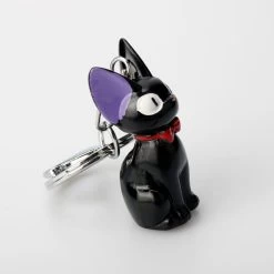 Kiki’s Delivery Service Jiji Keychain -Ghibli Shop Black Cat JIJI keychain Anime Kiki s Delivery Service Kiki Cat 3D Mini Keychain Kids Toy 2