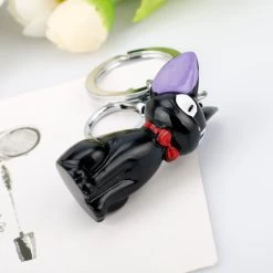 Kiki’s Delivery Service Jiji Keychain -Ghibli Shop Black Cat JIJI keychain Anime Kiki s Delivery Service Kiki Cat 3D Mini Keychain Kids Toy 4