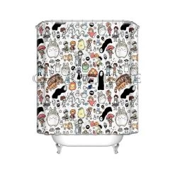 All Studio Ghibli Character Shower Curtain