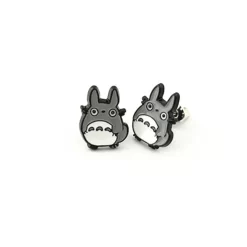 My Neighbor Totoro Earrings New Collection 2022 -Ghibli Shop Cartoon Anime No Face man Stud Earrings Metal High quality Classic Cute Princess Ear studs Gift.jpg 640x640 2