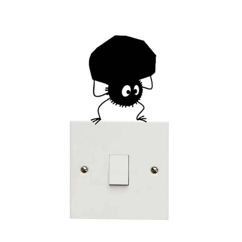 Spirited Away – Funny Soot Switch Stickers Set 3pcs 3 Spirited Away – Funny Soot Switch Stickers Set 3pcs