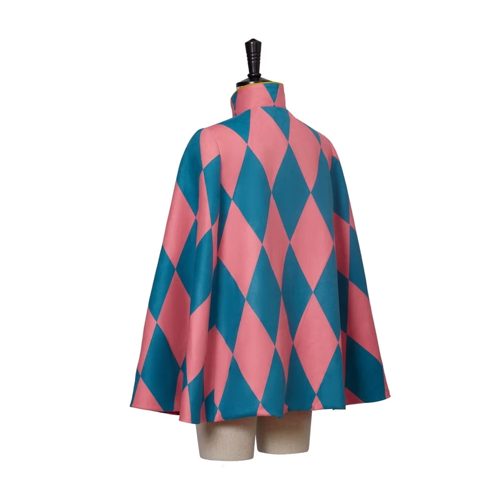 Howl Cosplay Costume Cloak Red Diamond Cape 8 Howl Cosplay Costume Cloak Red Diamond Cape - Image 6