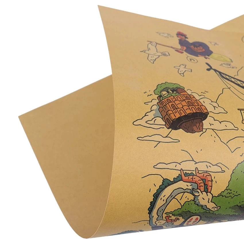 Ghibli Characters Vintage Poster 5 Ghibli Characters Vintage Poster - Image 3