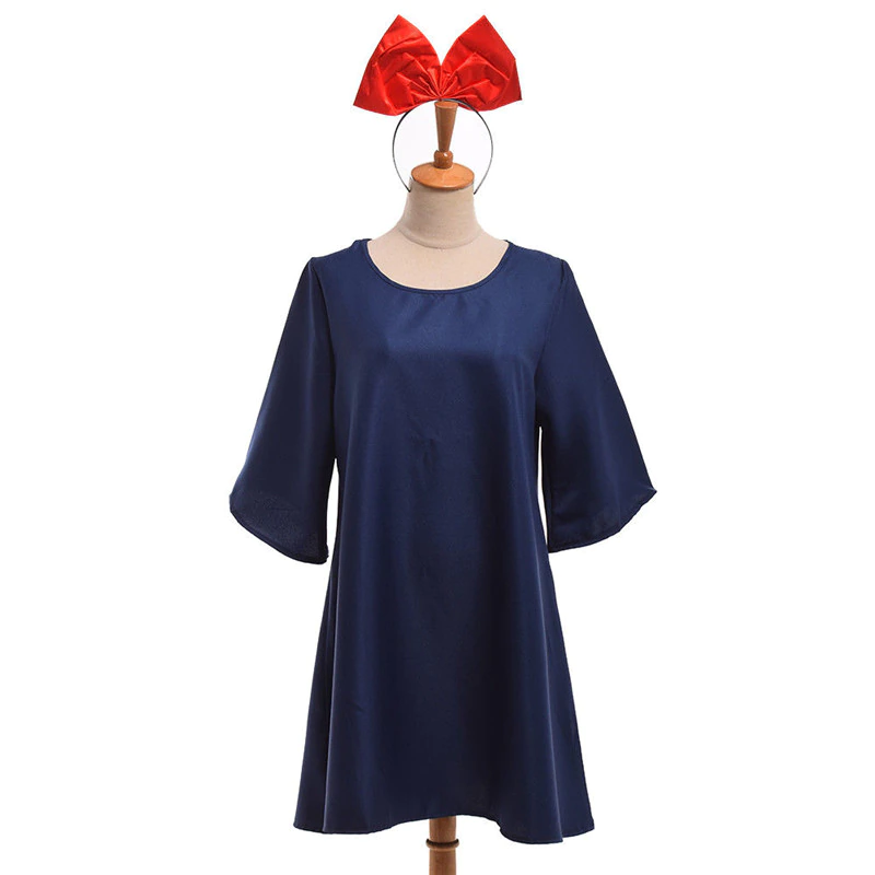Kiki’s Delivery Service Dress And Head Wear Set Cosplay Costumes 4 Kiki’s Delivery Service Dress And Head Wear Set Cosplay Costumes - Image 2