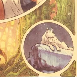 Princess Mononoke Retro Kraft Paper Poster 17 Princess Mononoke Retro Kraft Paper Poster -Ghibli Shop HTB16YLTksbI8KJjy1zdq6ze1VXaH