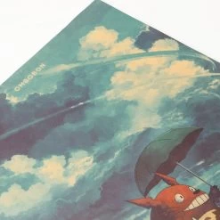 Totoro And The Girls Flying In The Sky Kraft Paper Poster -Ghibli Shop HTB1lebddASWBuNjSszdq6zeSpXac