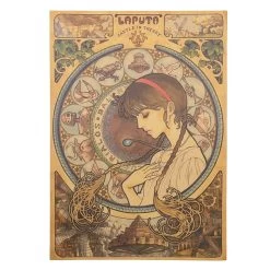 Laputa: Castle In The Sky Classic Kraft Paper Poster -Ghibli Shop HTB1t9uXdfWG3KVjSZPcq6zkbXXac