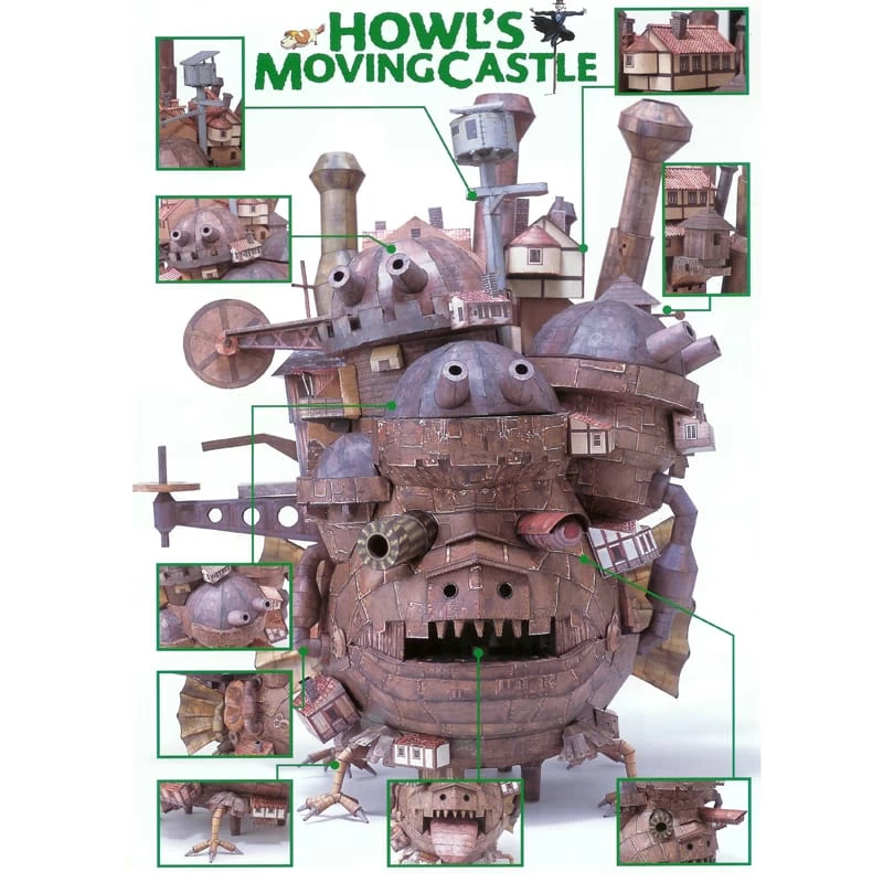 Howl’s Moving Castle DIY Paper Model 50cm 6 Howl’s Moving Castle DIY Paper Model 50cm - Image 4