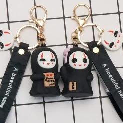 Spirited Away No Face Man Chibi Figure Keychain