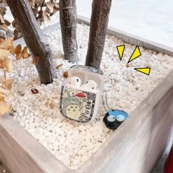 Cute Totoro And No Face Airpods Case For Airpods 1 2 3 Pro -Ghibli Shop Hada9ee64802b49b6bb3ffbfc427b74a0i