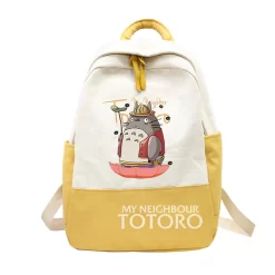 Studio Ghibli My Neighbor Totoro Harajuku Funny Backpack 8 Styles -Ghibli Shop Harajuku Funny Totoro Backpack for Kids Anime Cartoon Patchwork Canvas Shoulder Bag for School.jpg 640x640 7