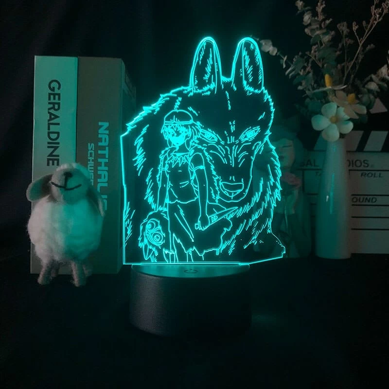 Princess Mononoke 3D LED Light Multi-Color Changing 5 Princess Mononoke 3D LED Light Multi-Color Changing - Image 3