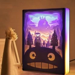 My Neighbor Totoro 3D Paper Carving Art Lamp