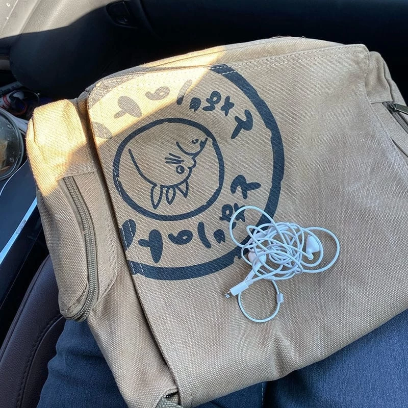 My Neighbor Totoro Canvas Crossbody Messenger Bag Basic Style 2022 14 My Neighbor Totoro Canvas Crossbody Messenger Bag Basic Style 2022 - Image 12